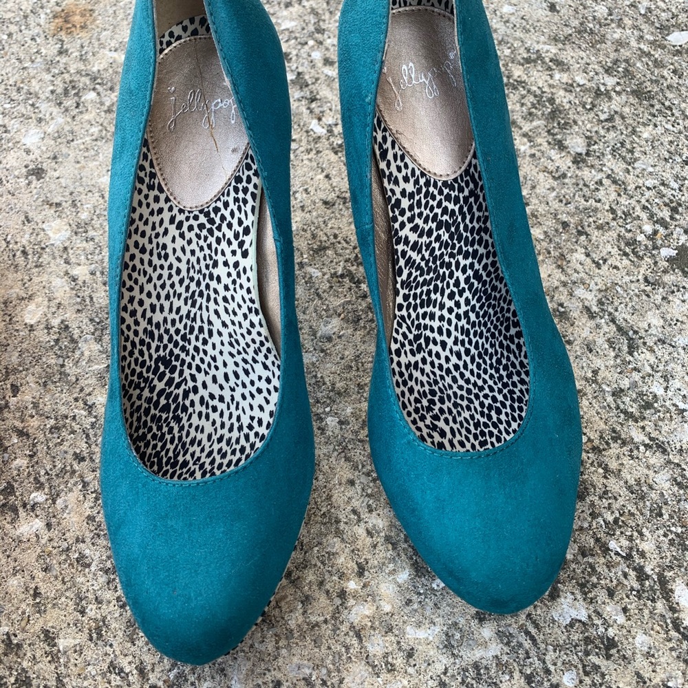 Turquoise Jellypop heels